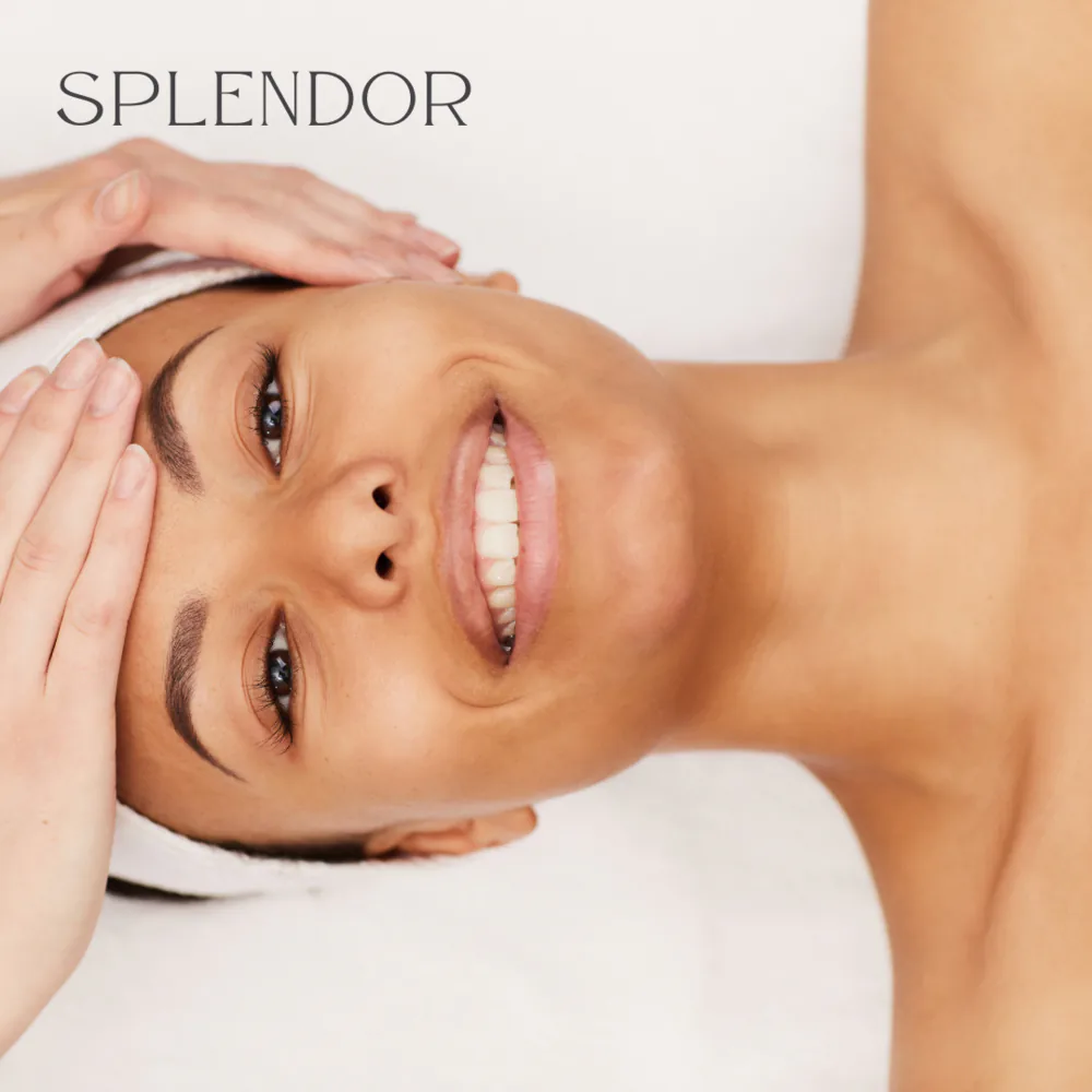 splendor spa package smiling woman facial massage